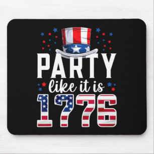 Party Like It Is 1776 4th Of July America Independ Mouse Mat
