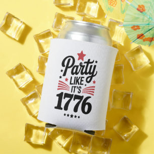Party Like It’s 1776 Funny 4th of July USA Tee Can Cooler