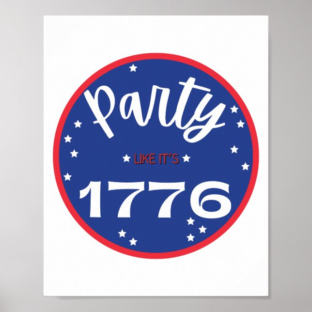 Party Like It’s 1776 Poster (Front)