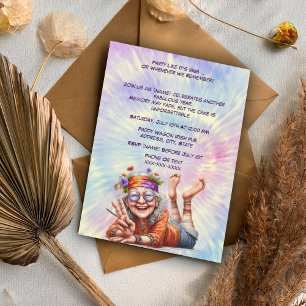 Party Like It’s 1969 Birthday-Retro 60s Milestone  Invitation