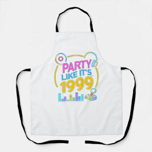 Party Like It’s 1999®™ – Electric Neon Soundtrack Apron