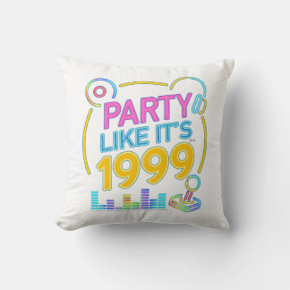 Party Like It’s 1999®™ – Electric Neon Soundtrack  Cushion