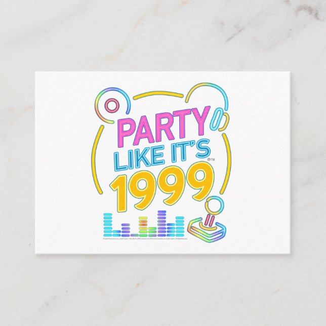 Party Like It’s 1999®™ – Neon Soundtrack  Enclosure Card (Front)