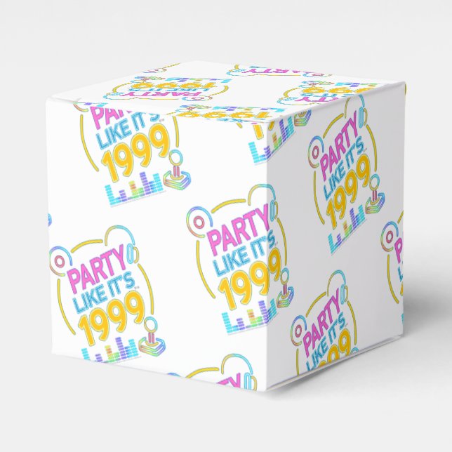 Party Like It’s 1999®™ – Neon Soundtrack Favour Box (Front Side)