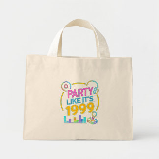Party Like It’s 1999®™ – Neon Soundtrack Mini Tote Bag