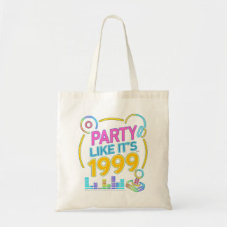 Party Like It’s 1999®™ – Neon Soundtrack Tote Bag