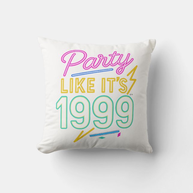 Party Like It’s 1999®™ – Neon Voltage Cushion (Front)