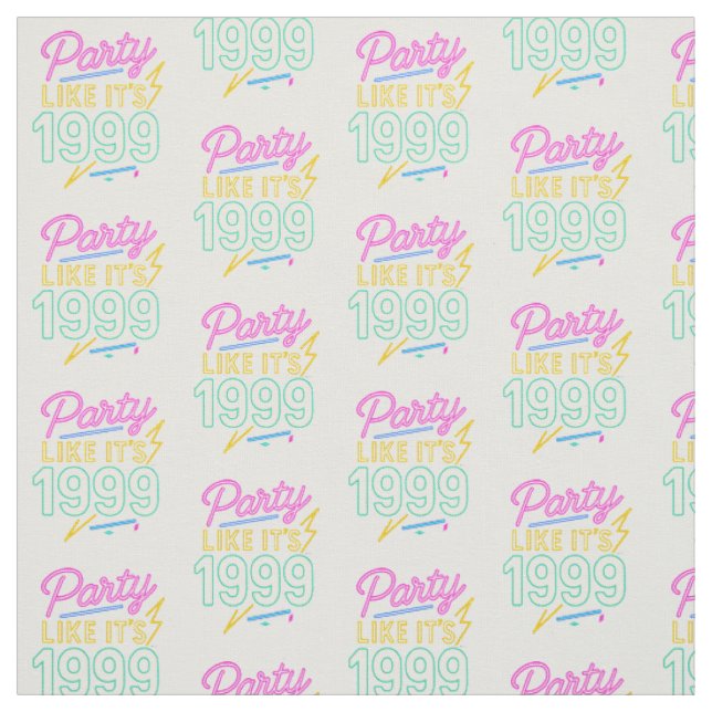 Party Like It’s 1999®™ – Neon Voltage Fabric (Swatch)
