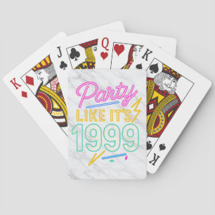 Party Like It’s 1999®™ – Neon Voltage Playing Cards