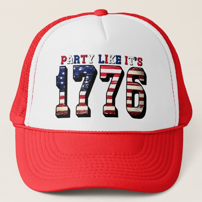 Party Like It's 1776 4th of July Hat (Front)