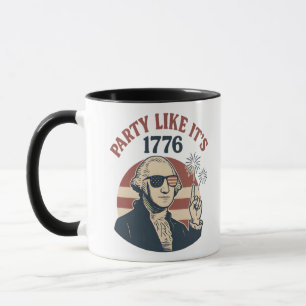Party Like It's 1776 – Retro George Washington Des Mug