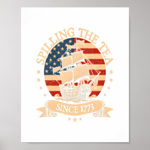 Party Like It's 1776 – Retro Patriotic Bow Poster