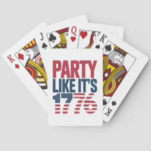 Party Like It's 1776 Viral Quote Playing Cards