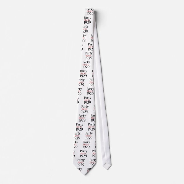 Party Like It's 1929 (Recession) Tie (Front)