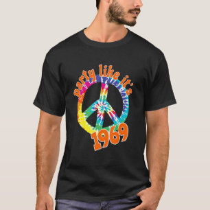 Party Like it's 1969 Vintage Retro Style Peace Sig T-Shirt