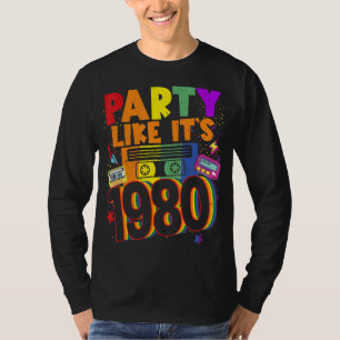 Party like its 1980 80s 90s Costume Retro Vintage T-Shirt