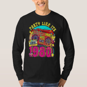 Party like its 1980 80s 90s Costume Retro Vintage T-Shirt