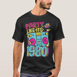 Party like its 1980 80s 90s Costume Retro Vintage T-Shirt