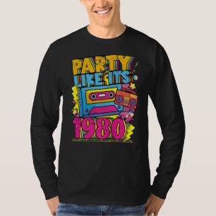 Party like its 1980 80s 90s Retro Vintage white Di T-Shirt