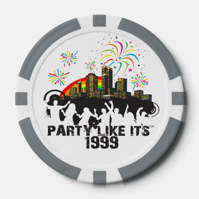 Party Like It's 1999® - Poker Chips - Design 15 (Front)