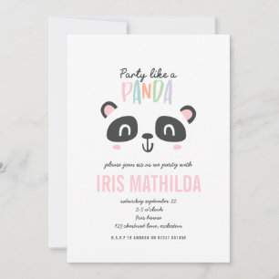 Party like panda bright multicolor birthday