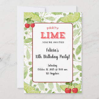 Party "Lime" Invitation