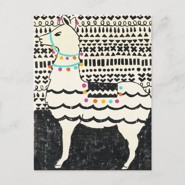 Party Llama Postcard (Front)