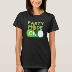 Party Mode On Retro Swinger Upside Down Pineapple T-Shirt