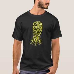 Party Mode Upside Down Pineapple Swinger Vanilla S T-Shirt