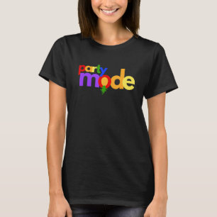 Party Mode Upside Down Pineapple Swinger Vanilla S T-Shirt