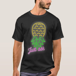 Party Mode Upside Down Pineapple Swinger Vanilla S T-Shirt