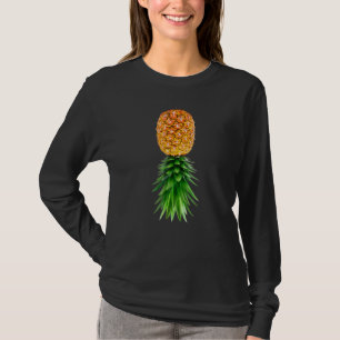 Party Mode Upside Down Pineapple Swinger Vanilla S T-Shirt