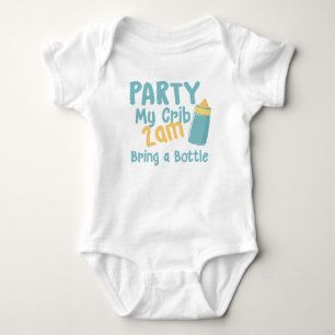 Party My Crib Baby Bodysuit