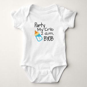 Party My Crib BYOB Baby Bodysuit