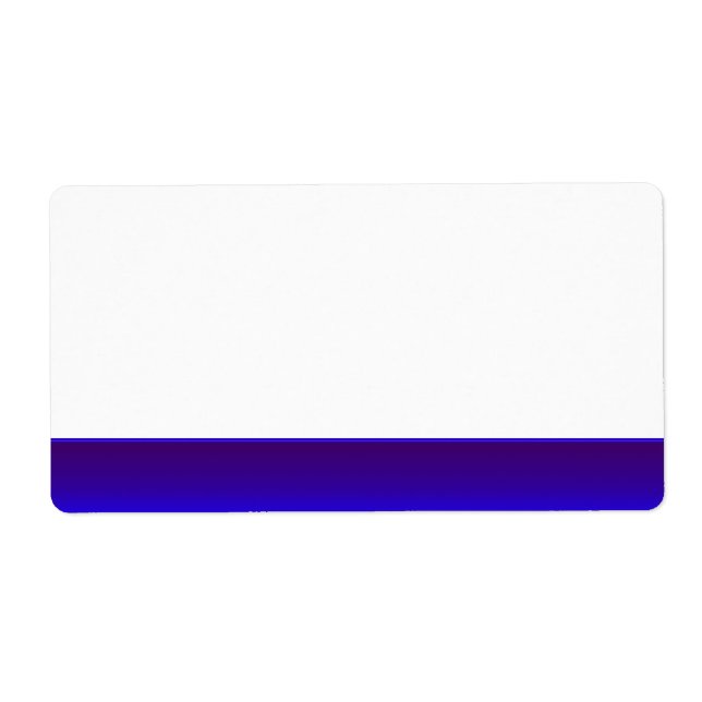 Party Name Tag Label blue (Front)