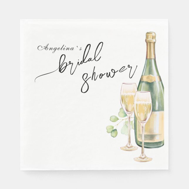 Party Napkins for a bridal shower. (Front)