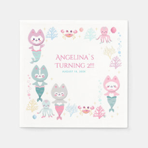 Party Napkins Nautical Themed Birthday Party.