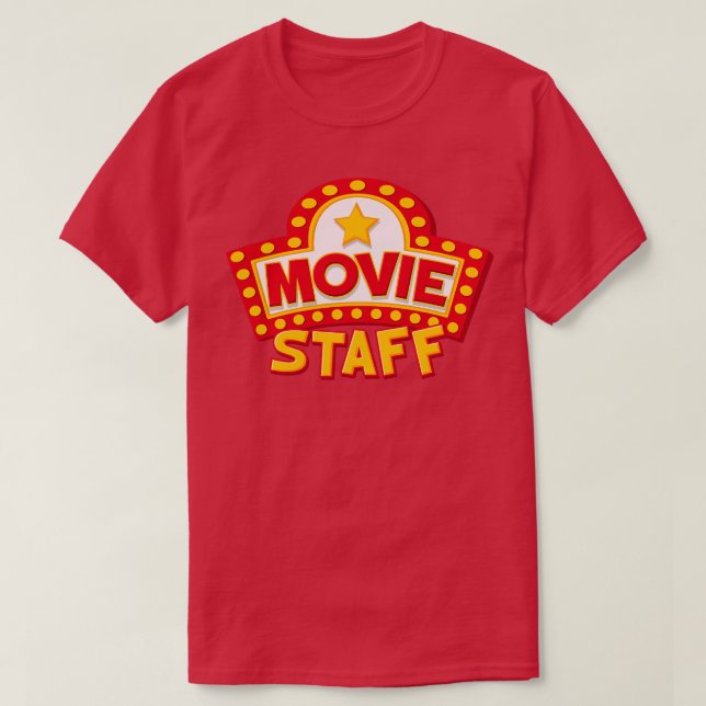 Party Night Cinema Staff T-Shirt (Design Front)