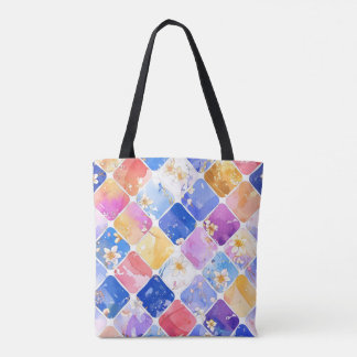 Party of Colours in a Flower Garden Tote Bag