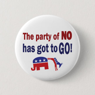 Party of No 6 Cm Round Badge