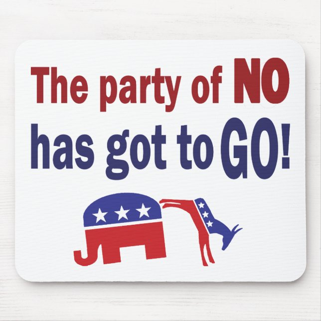 Party of No Mouse Mat (Front)