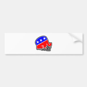 Party of NO (w txt) Bumper Sticker