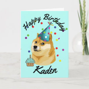 Party on Birthday Doge Birthday Card