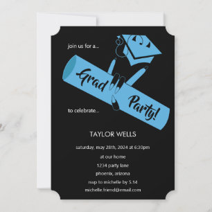 Party on! Blue2 Invitation