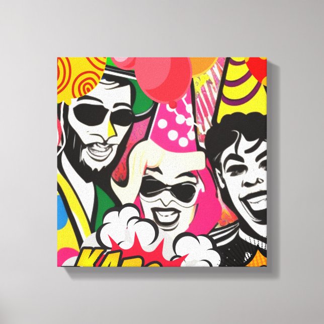 Party On Canvas Print (Front)