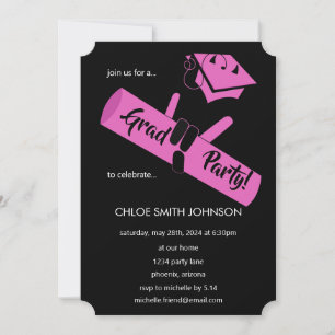 Party on! Pink2 Invitation