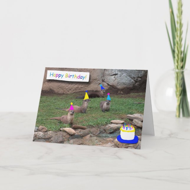 party otters birthday card (Front)