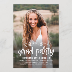Party Overlay Graduation Announcement Invitation