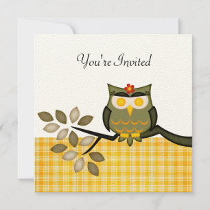 Party Owl Invitation for any occasion