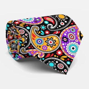 Party Paisley Fancy Texas Country Western Hoedown Tie